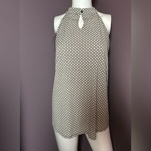 NWT Adrianna Papell Womens Halter Twisted Neck Top, Size L‎